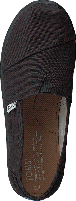 Toms - Alpargata Youth Black Canvas
