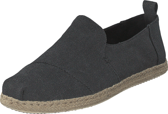 Toms - Deconstructed Alpargata Rope Black Washed Canvas/rope
