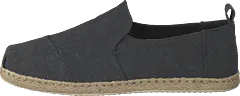 Toms - Deconstructed Alpargata Rope Black Washed Canvas/rope