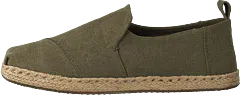 Toms - Deconstructed Alpargata Rope Olive Washed Canvas/rope
