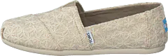 Toms - Alpargata Natural Daisy Metallic