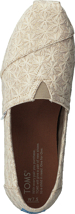 Toms - Alpargata Natural Daisy Metallic