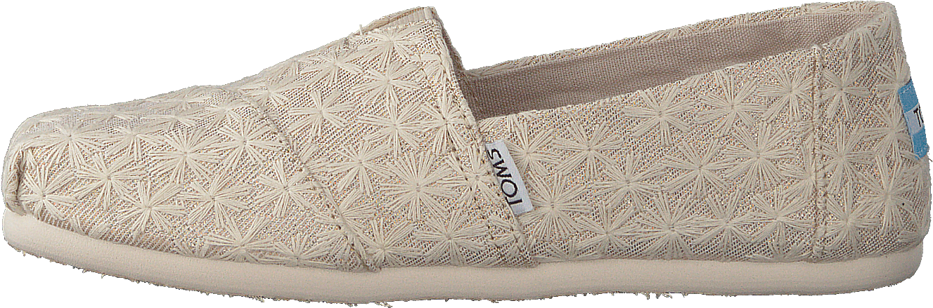 Alpargata Youth Natural Daisy Metallic