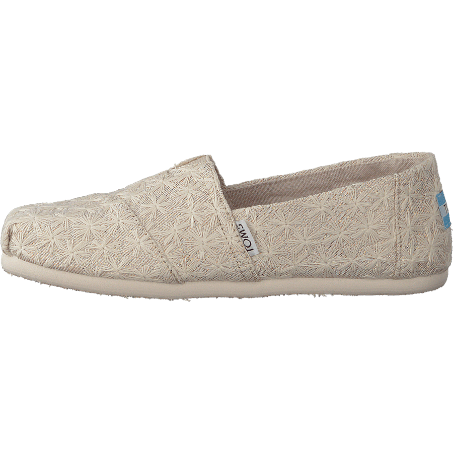 Alpargata Youth Natural Daisy Metallic