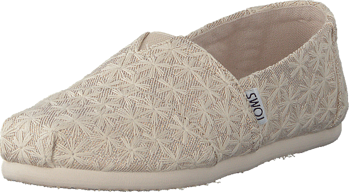 Toms - Alpargata Youth Natural Daisy Metallic