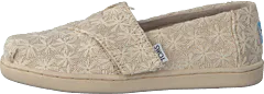 Toms - Alpargata Tiny Natural Daisy Metallic