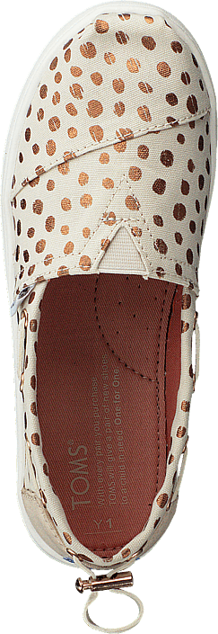 Toms - Bimini Youth Rose Gold Dots