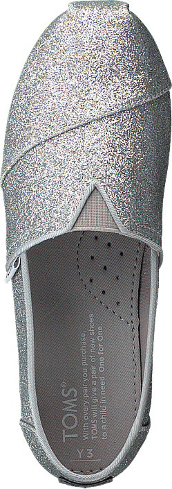 Toms - Alpargata Youth Silver Iridescent Glimmer