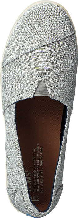 Toms - Avalon Drizzle Grey Metallic Woven