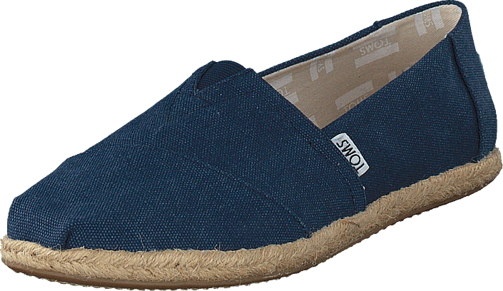Toms - Alpargata Navy Washed Canvas Rope Sole