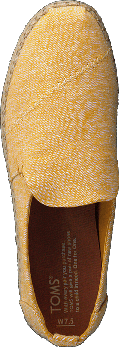 Toms - Deconstructed Alpargata Rope Mustard Slub Chambray
