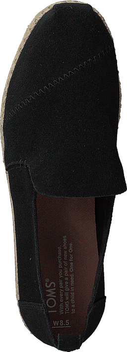 Toms - Deconstructed Alpargata Rope Black Suede