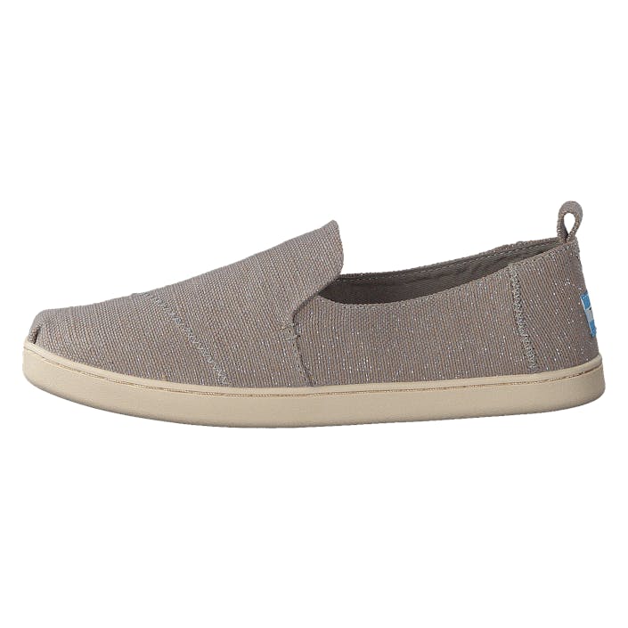 Deconstructed Alpargata Drizzle Grey Metallic Jute, Female, Shoes, Flats, slip-on, Grey/Brown, UK 4