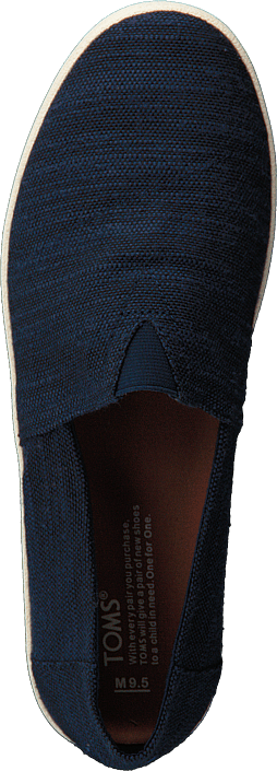 Toms - Avalon Navy Slubby Cotton