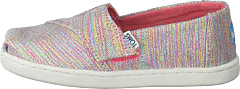 Toms - Alpargata Tiny Pink Multi Twill Glimmer
