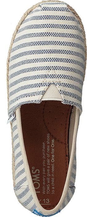 Toms - Alpargata Youth Sky Woven Stripe Rope Sole
