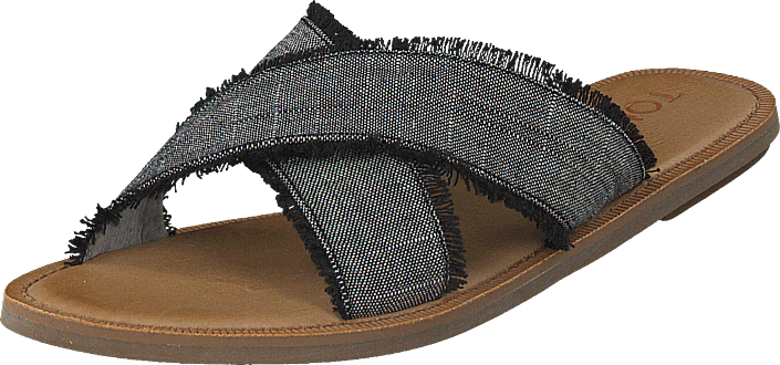Toms - Viv Black Textured Chambray