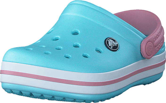 crocs crocband ice blue white