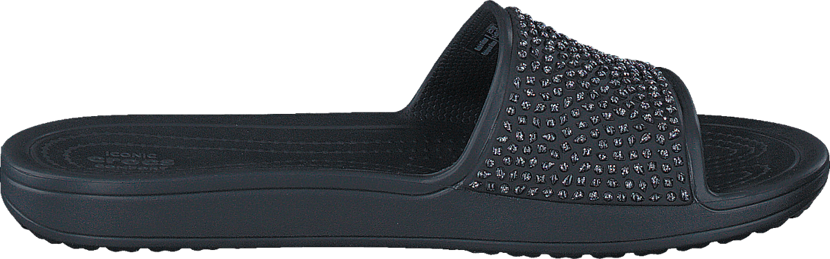 Crocs Sloane Embellished Slide Black/black