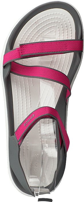 Crocs - Swiftwater Webbing Sandal W Paradise Pink/smoke