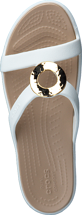 Crocs - Sanrah Hammered Met Sandal W Platiunum