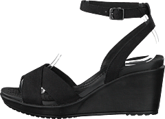 Crocs - Leigh Ii Ankle Strap Wedge W Black/black