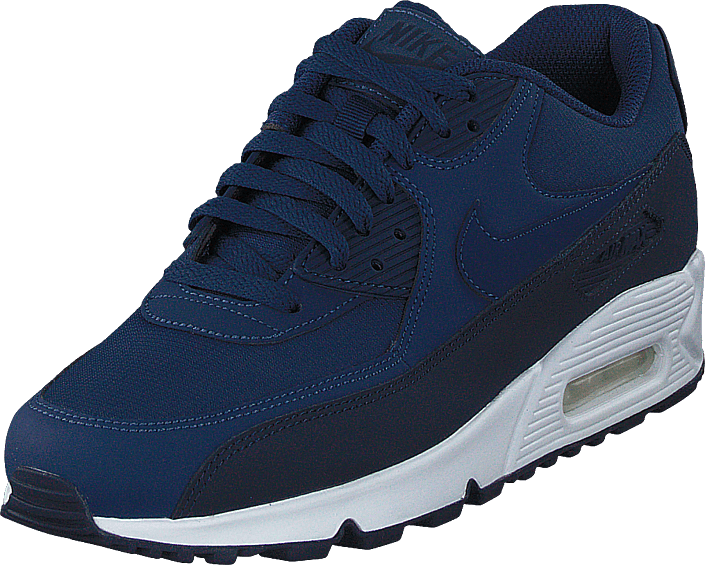 nike air max 90 navy blue and white