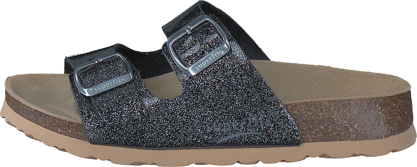 Korkis Black Combi, Unisex, Shoes, Sandals and Slippers, sandals, Grey/Brown, EU 33