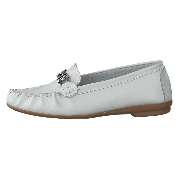 Abelardo White, Female, Scarpe, Scarpe basse, mocassini, Grigio/Bianca, EU 39