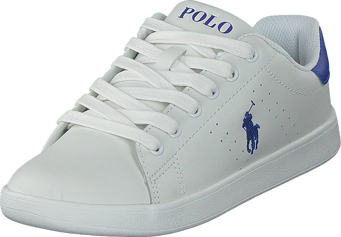 Ralph Lauren Junior - Quilton J White Leather W Royal Pp
