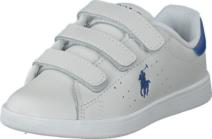 Ralph Lauren Junior - Quilton Ez T White Leather W Royal Pp