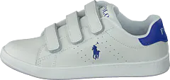 Ralph Lauren Junior - Quilton Ez C White Leather W Royal Pp