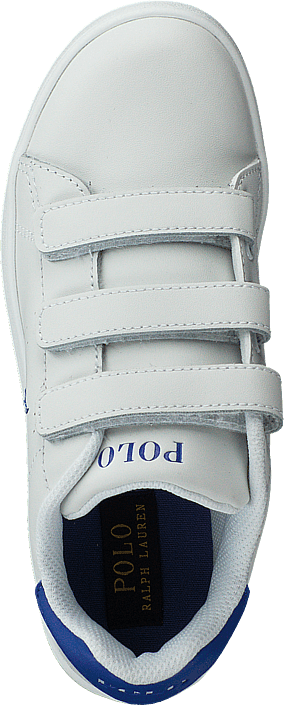 Ralph Lauren Junior - Quilton Ez C White Leather W Royal Pp