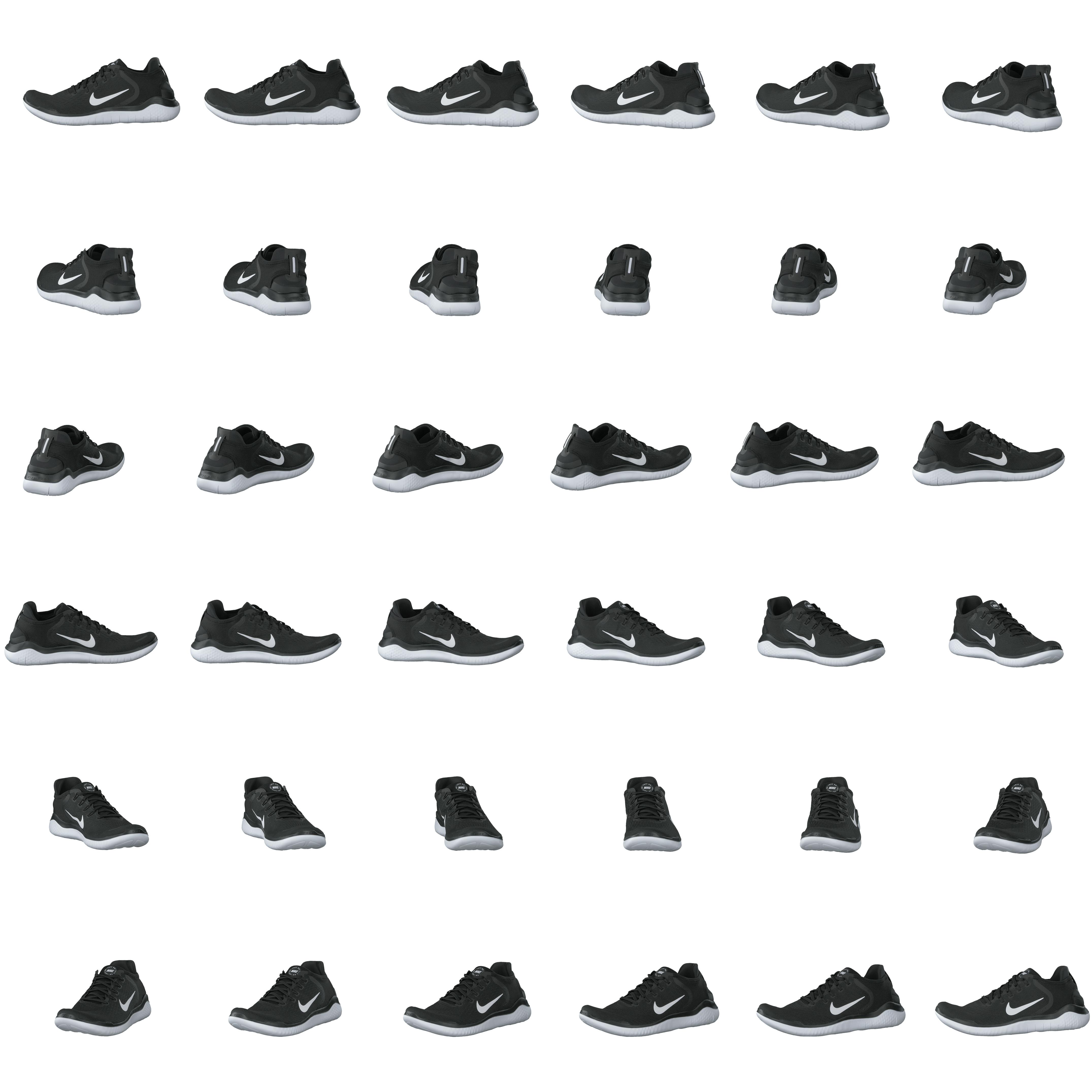 Nike Free Rn 18 Black White Skor For Alla Tillfallen Footway