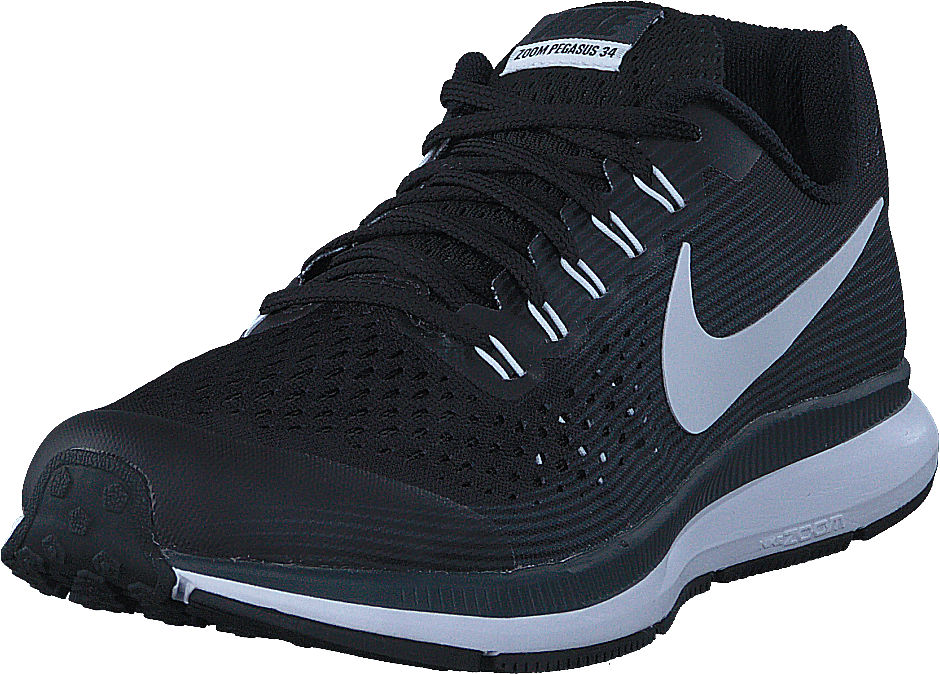 Nike Zoom Pegasus 34 Gs Black/white-dk Grey-anthracite