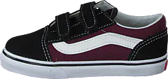 Vans - Td Old Skool V Pop Black/og Burgundy