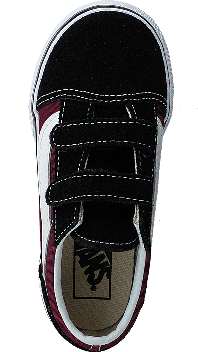 Vans - Td Old Skool V Pop Black/og Burgundy