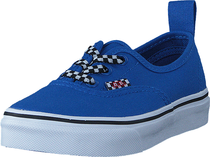 Vans - Uy Authentic Elastic Lace Check Lace Blue/twhite