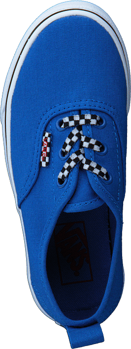 Vans - Uy Authentic Elastic Lace Check Lace Blue/twhite
