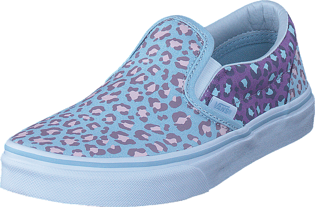 Uy Classic Slip-on 2-tone Leopard Blue/orchid