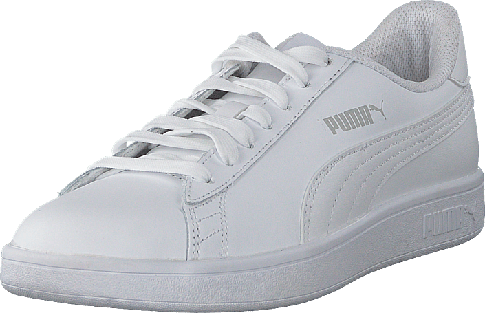 puma smash v2 l white sneakers