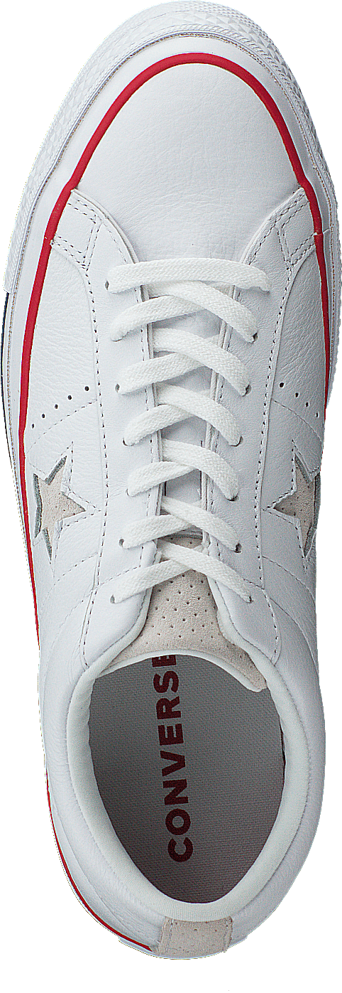 One Star - Ox White/gym Red/white