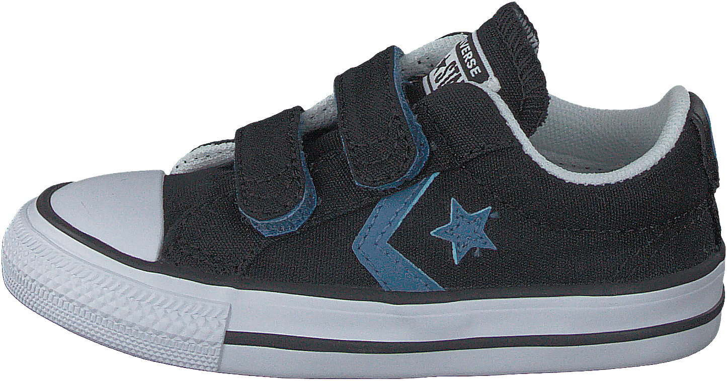 Star Player 2v - Ox Black/aegean Storm/white, Unisex, Topánky, Tenisky, Tenisky, Modrá, EU 21