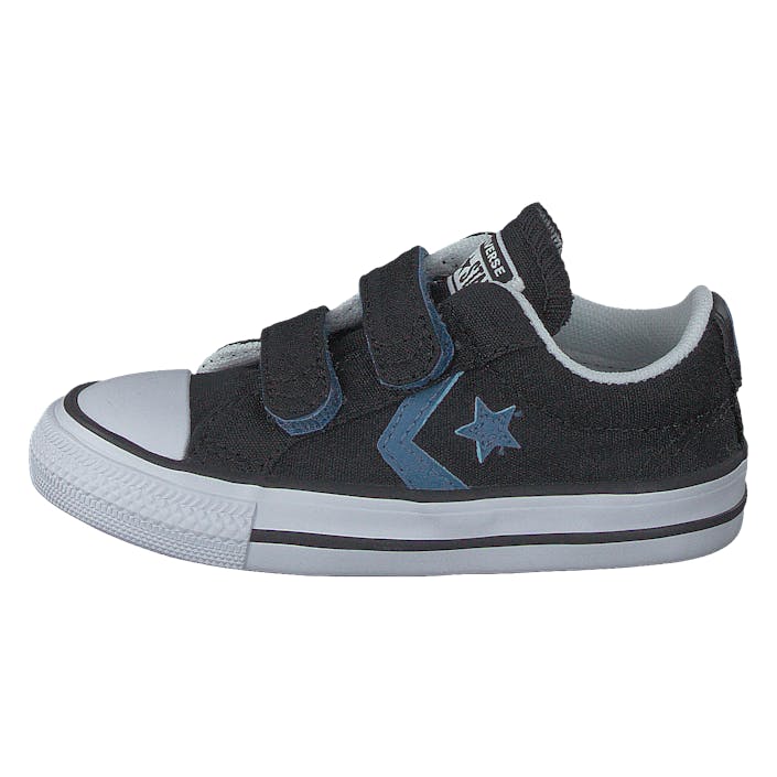 Star Player 2v - Ox Black/aegean Storm/white, Unisex, Shoes, Trainers, Trainers, Blue, EU 20