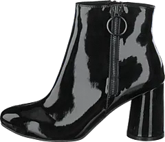 Bianco - Round Heel Ankle Boot Jas18 Black