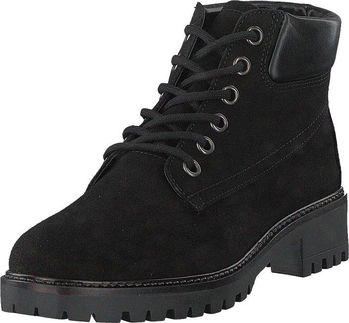 Bianco - Low Cut Laced Up Boot Jas18 Black