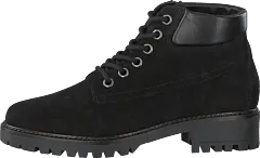 Bianco - Low Cut Laced Up Boot Jas18 Black