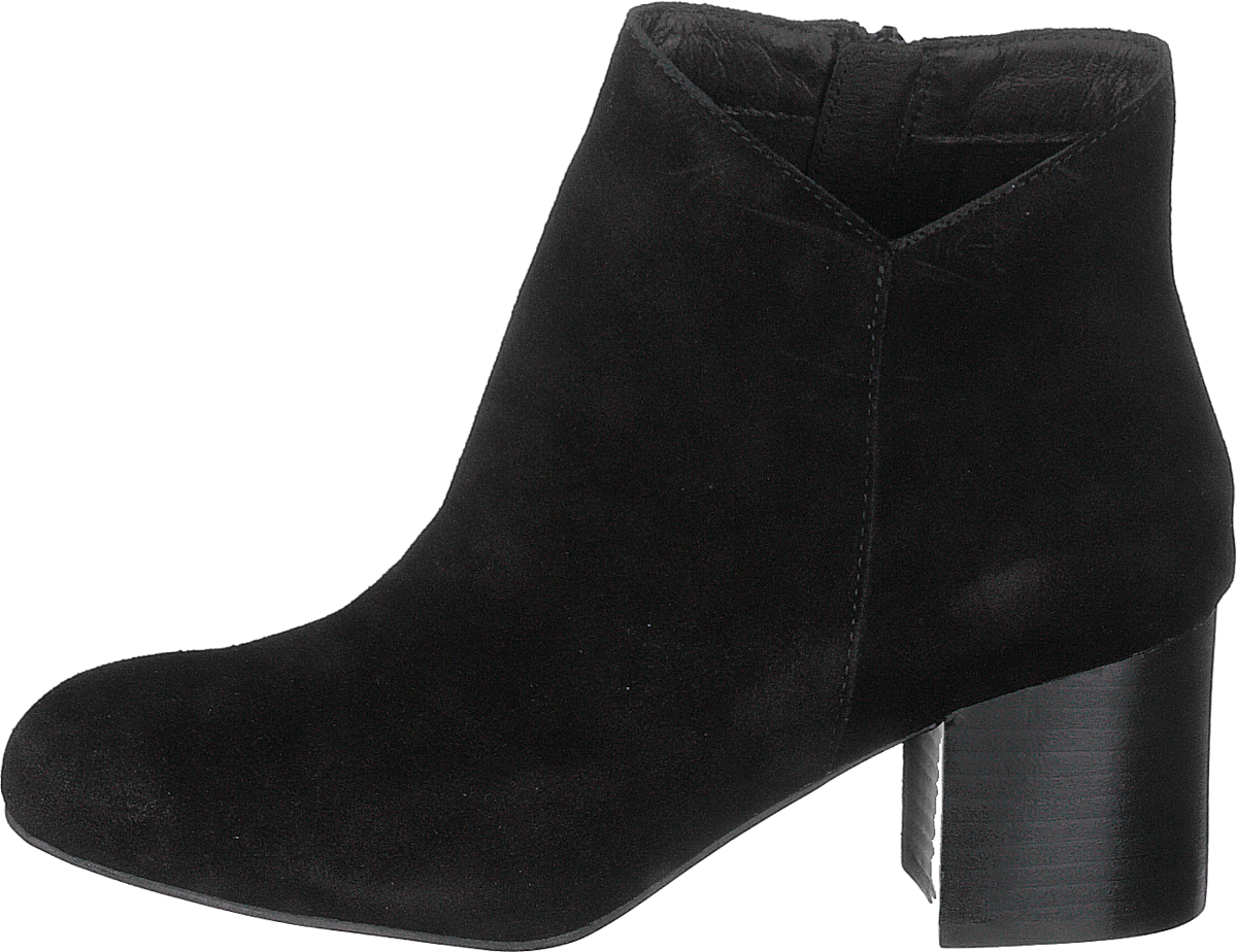 Suede V-cut Boot Jas18 Black