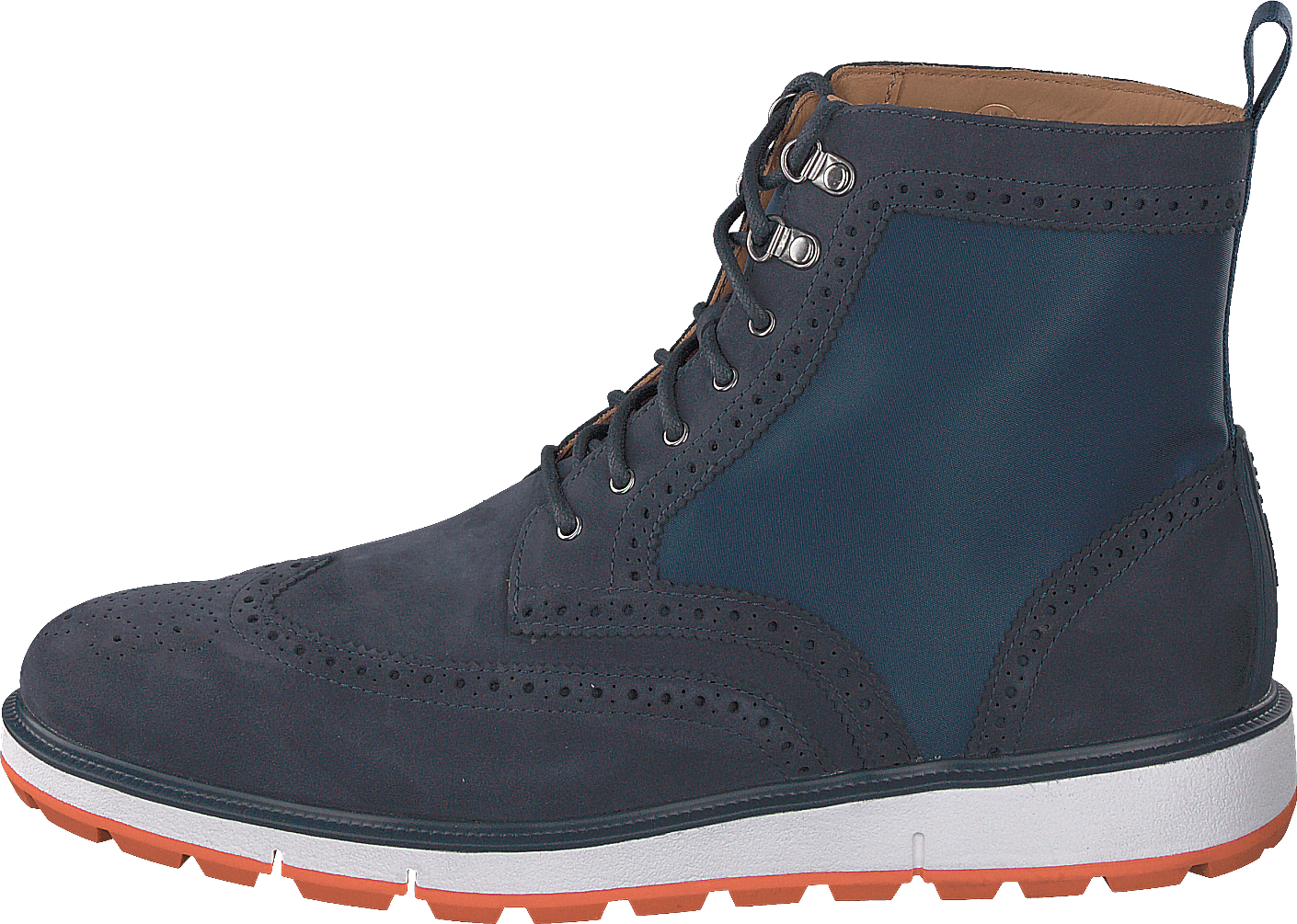 Motion Wing Tip Boot Navy/orange