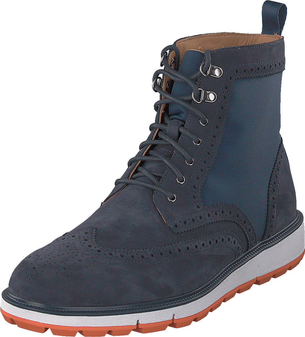 Motion Wing Tip Boot Navy/orange